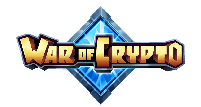 War of Crypto Logo Blockchain Game