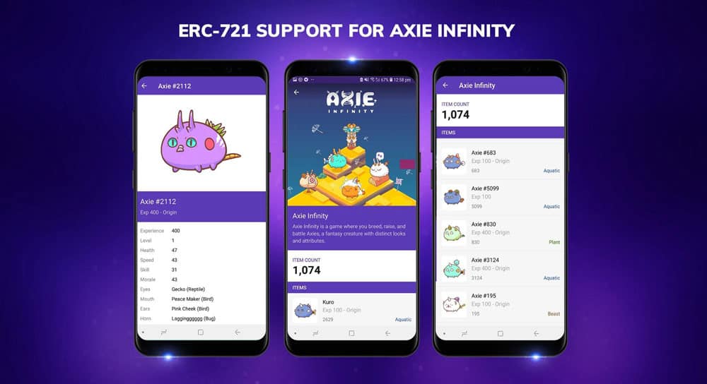 Axies Infinity Blockchain Cryptocollectible Game Now Available in Enjin Smart Wallet