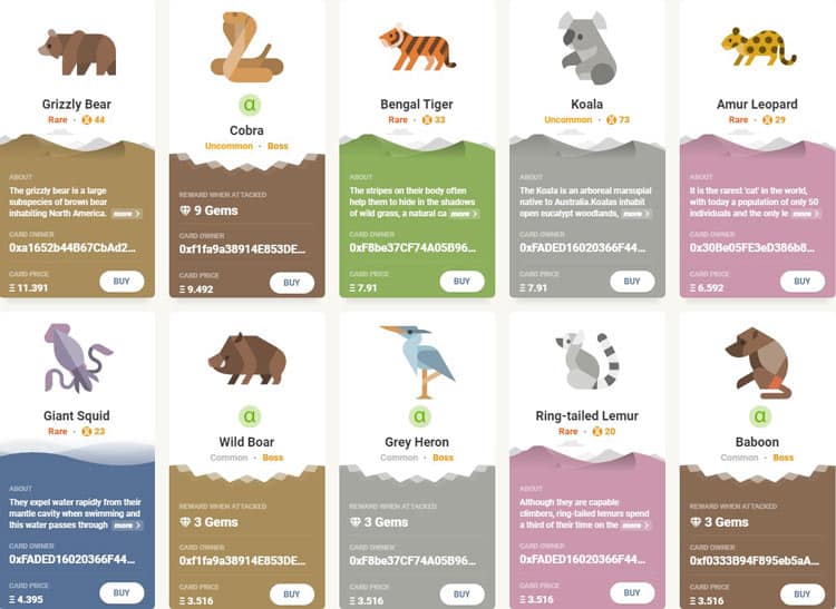 CryptoServal Animals Marketplace CryptoServal is a new collectible browser-based blockchain game on the Ethereum Network all about breeding and fighting against animals called, CryptoServals. As in every blockchain game, each animal is unique and fully owned by the player. It cannot be: replicated, faked, or taken away.