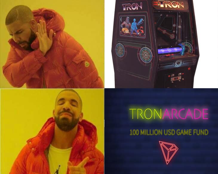 Tron arcade meme egamersio 0xWarriors joins TRON Arcade. TRON Arcade game fund is a TRON project for game developers with 0M allocated for the developers.