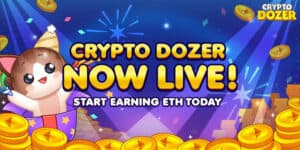 CryptoDozer coin pusher crypto game blockchain gaming