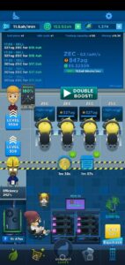 CryptoIdleMiner Main Screen egamersio