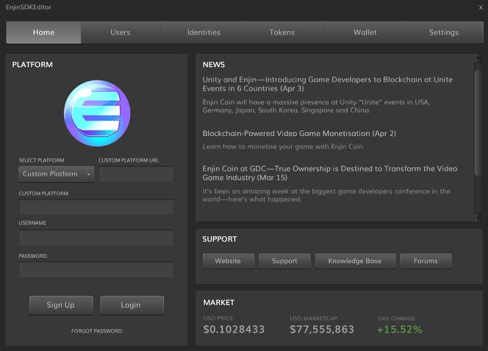 Enjin Blockchain SDK Unity Store Egamers Crypto Games Blockchain Gaming News Community Portal Just like the title suggests, The Blockchain SDK by Enjin Coin is the adoption tool that developers and hardcore crypto gamers were waiting for.