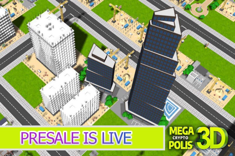MEGACRYPTOPOLIS 3D PRESALE CRYPTO GAMING BLOCKCHAIN GAMES EGAMERS MegaCryptoPolis is a decentralized city building blockchain game running on the Ethereum network and it is playable using any browser and mobile devices through Metamask or other Ethereum wallet dapps.