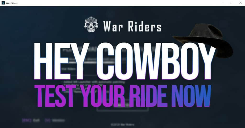 War Riders crypto game bzn test your ride egamers crypto gaming blockchain games Hey cowboys, the multiplayer update is live and now players can ride with friends in the Wasteland! Tho, you won't be able to destroy other vehicles for now, but you will be able to drive with fellow players and test the game.