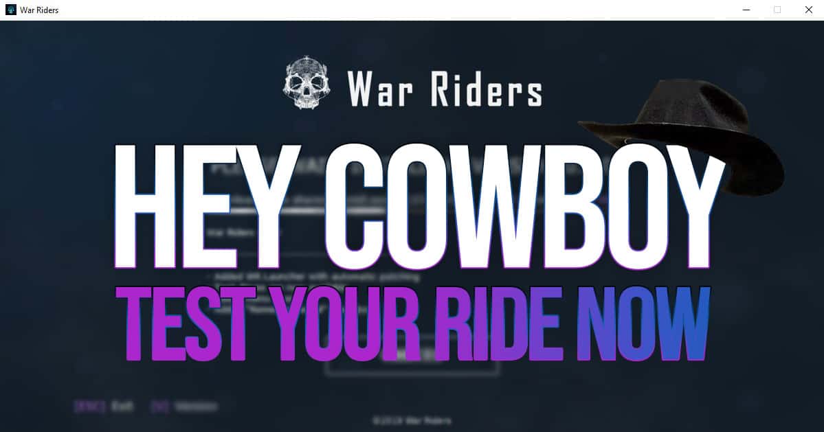 War Riders crypto game bzn test your ride egamers crypto gaming blockchain games It's still hot in the Wastelands and Vlad Kartashov and his company, Cartified are keeping the Engines on! War Riders Test Drives are now available for all premium vehicle owners.