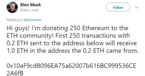 elon musk eth scam twitter