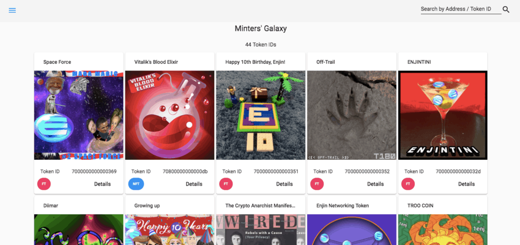 enj1155 mintgal pic For this channel spotlight, it extends a little from just having a telegram channel ENJ1155, and focuses on enj1155.com. This site has been the 'go to' spot to find out more about the mints that are taking place within the Enjin Ecosystem. It’s been a wonderful service for the community, whilst Enjin X is being developed to support the searching of ERC-1155.