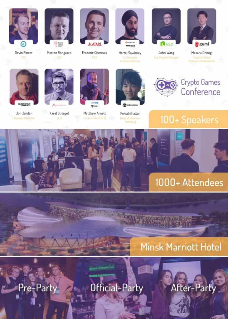 Crypto Games Conference CGC team The Crypto Games Conference will take place this April, 25-26 in Minsk, Belarus.