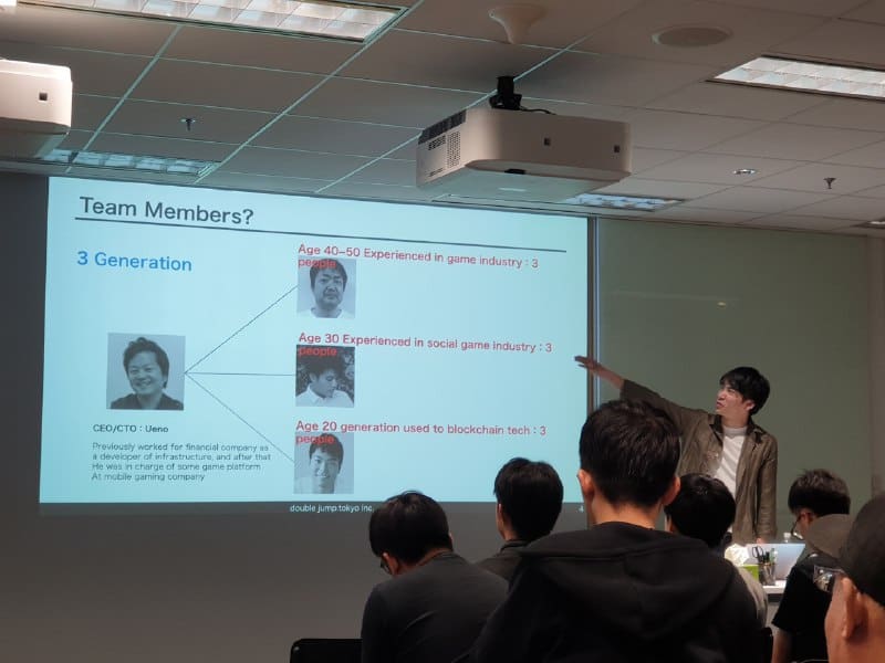MCH team members MyCryptoHero(MCH) had 3 days ago their first meetup outside of Japan with Kokushi, Biz Dev for MCH, giving an excellent presentation on their game. It was a humble meetup and lots of people were introduced to the most successful and biggest dapp in Japan as well as the most popular blockchain game.For those of you new to MCH, here is a short description of the game. You can also read about our first interview with Kokushi.