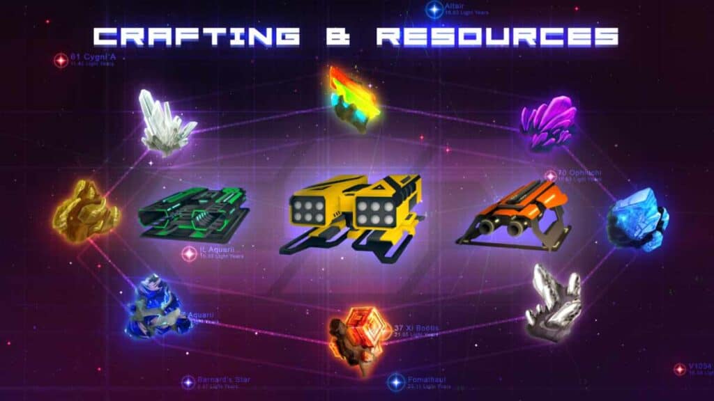 CryptoSpaceComander Ethereum Blockchain CryptoGame Gaming Crafting Resources Mining Crypto Space Commander is a space exploration MMO Blockchain game built with Unity 3D on the Ethereum network. Players can fight in epic PVP/PVE battles, mine resources, trade almost anything and craft in-game assets by using resources.