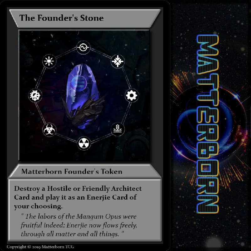 Matterborn Founderstoken Today I’m chatting with EnjinBae, developer of the project Matterborn, a SCI-FI trading card game, using Enerjie and 