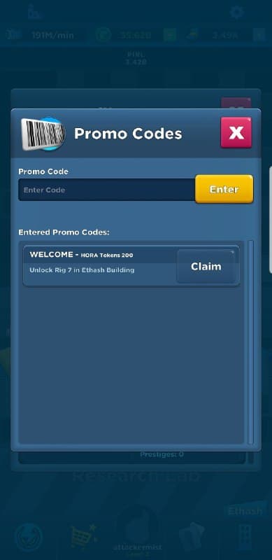 CIMiner promo codes Season 1 has arrived and the craving for Hora Tokens is finally satisfied! Crypto Idle Miner is an idle mining game with opportunities to earn real cryptocurrency. Season 0 has been successfully completed has Hora Tokens have been distributed to all who have been part of the leaderboards.