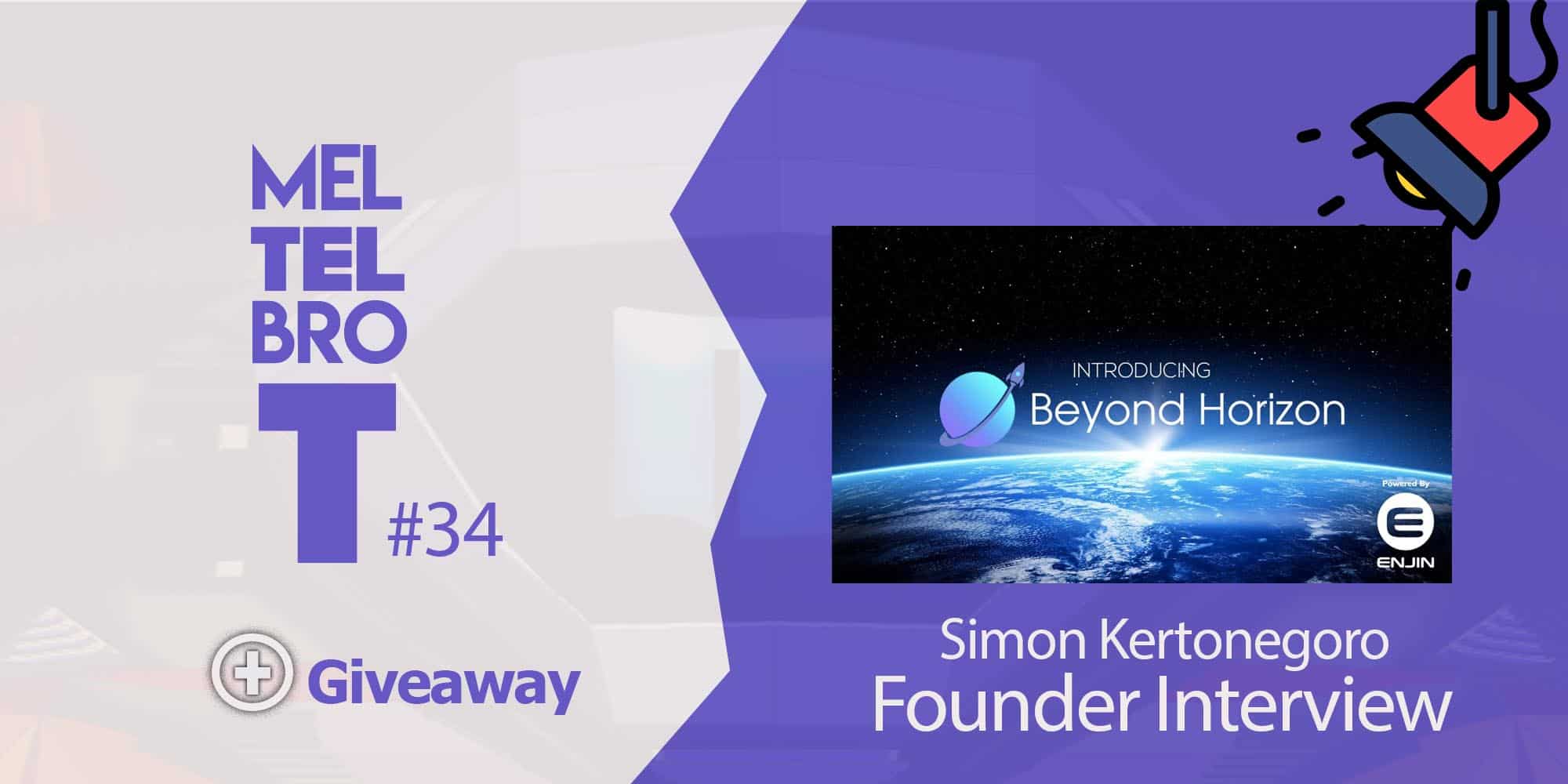 BLUE WHITE 21 MELTELBROT beyondhorizon 34 Today, I’m chatting with well-known community stalwart and still Enjin Marketing advisor - Simon Kertonegoro. Recently, Simon took a step away from working for Enjin as VP of Marketing, to concentrate on Enjin adoption as CEO for the new platform – Beyond Horizon.