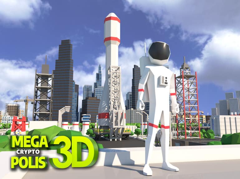 megacryptopolis astronaut It started as a humble 2D game on the Ethereum network and evolves into a 3D City simulation game with endless possibilities. The progress of MegaCryptoPolis can't go unnoticed as its one of the older blockchain games with non-spot development. Players can become business owners, taxi drivers, or even district owners, it's up to them, and their pocket!