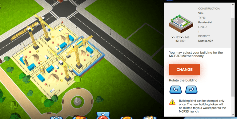 megacryptoppolis 3d buildings It started as a humble 2D game on the Ethereum network and evolves into a 3D City simulation game with endless possibilities. The progress of MegaCryptoPolis can't go unnoticed as its one of the older blockchain games with non-spot development. Players can become business owners, taxi drivers, or even district owners, it's up to them, and their pocket!
