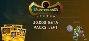 30,000 beta packs left splinterlands