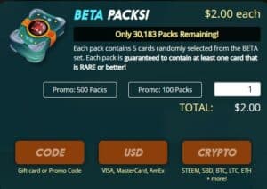 splinterlands beta packs