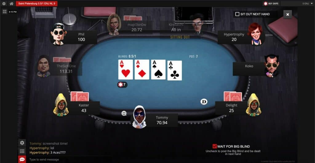 luckybluff table Today I’m chatting with Chris Lewis, founder of Luckybluff.io, an Enjin powered poker platform (the first I believe) that’s recently hit the scene. I have to acknowledge here that I love poker, even when losing ha, as part of the fun is the social side of it, so it’s cool to finally see one pop up! Using Enjin as poker chips was a natural use case in my mind, but I haven’t played a hand yet, so it’ll be great to get the run down before hitting the green felt for the upcoming tournament where 3000ENJ minimum is up for grabs on 23 November 10am PST.