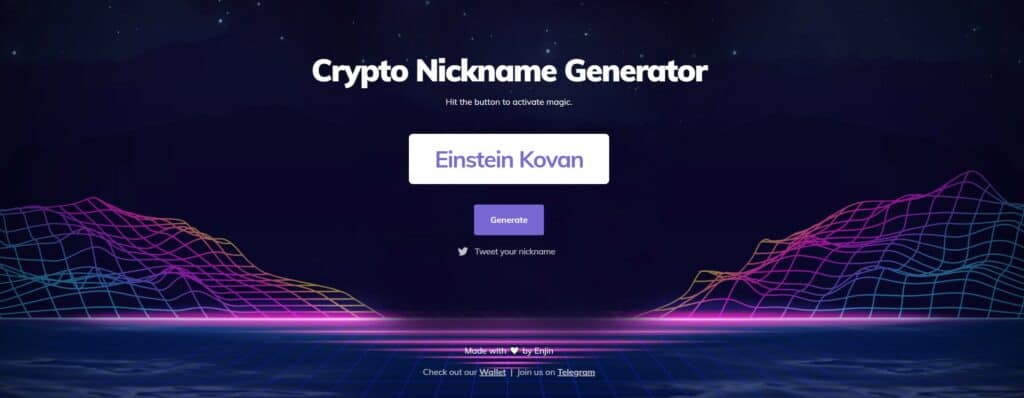 crypto nickname