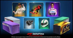 Each crate contains 5 NFTs including race cars drivers car components driver gear or tyres F1® Delta Time starts crate sale for official F1® NFTs of
race cars, drivers, driver gear and car components