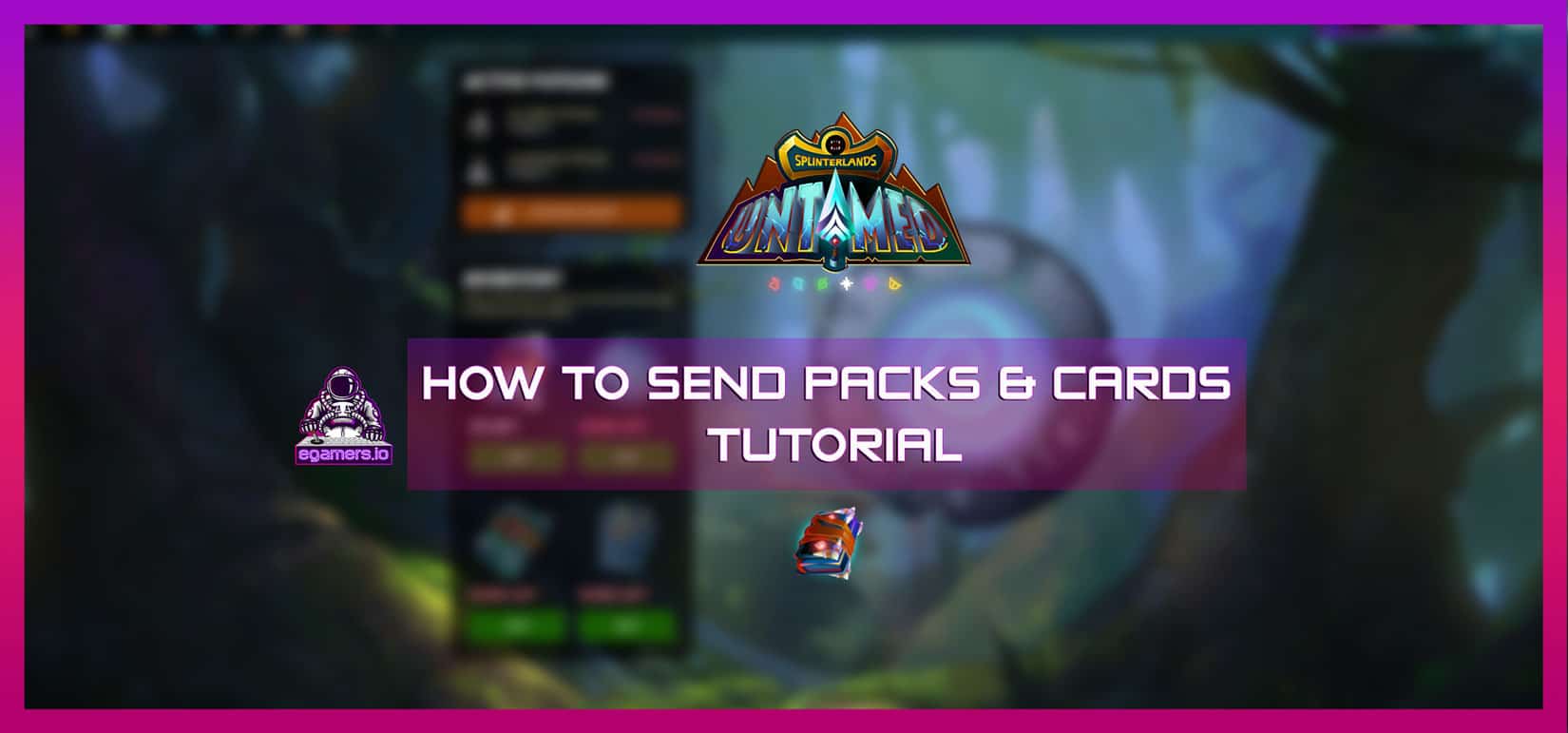 how to send splinterlands packs and cards to other users blockchain game For a limited time, the popular TCG blockchain game Gods Unchained offers  in ETH for everyone that completes a few simple missions.