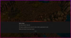 Forgotten Artifacts Welcome Screen