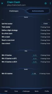 Chain Clash challenges