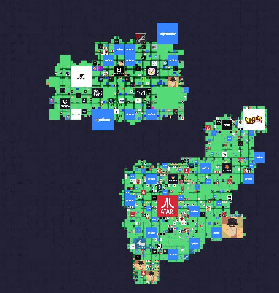 The Sandbox map after Atari sale The Sandbox, a virtual world on Ethereum Blockchain, sold 12,384 LAND parcels under six hours, raising 3,330 ETH (440,000 USD) in a historic performance. This is the third sold-out sale that takes place days after the recent partnership with Atari.