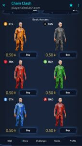 Get your avatar in Chain ClaSH
