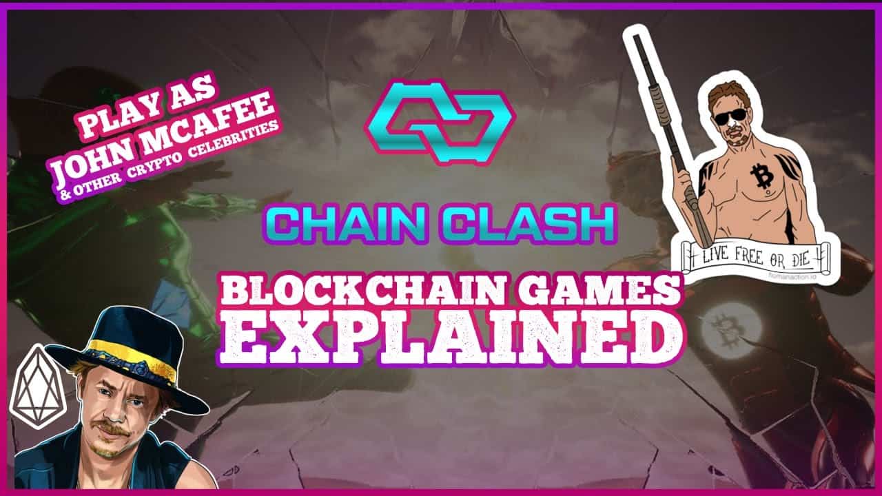 maxresdefault 3 Welcome to the third video of the "Blockchain Games Explained," a small in duration series briefly explaining decentralized games in titles. Today we visit Chain Clash, an idle and casual PvP game on the EOS Blockchain with unique avatars featuring crypto celebrities such as John McAfee and Pierce Brock.