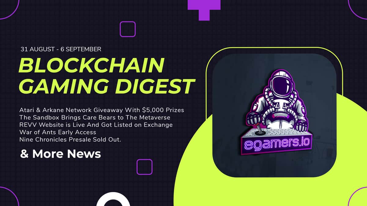 weekly news august september 2020 Welcome to our Blockchain Gaming Digest 31 August/ 6 September!
