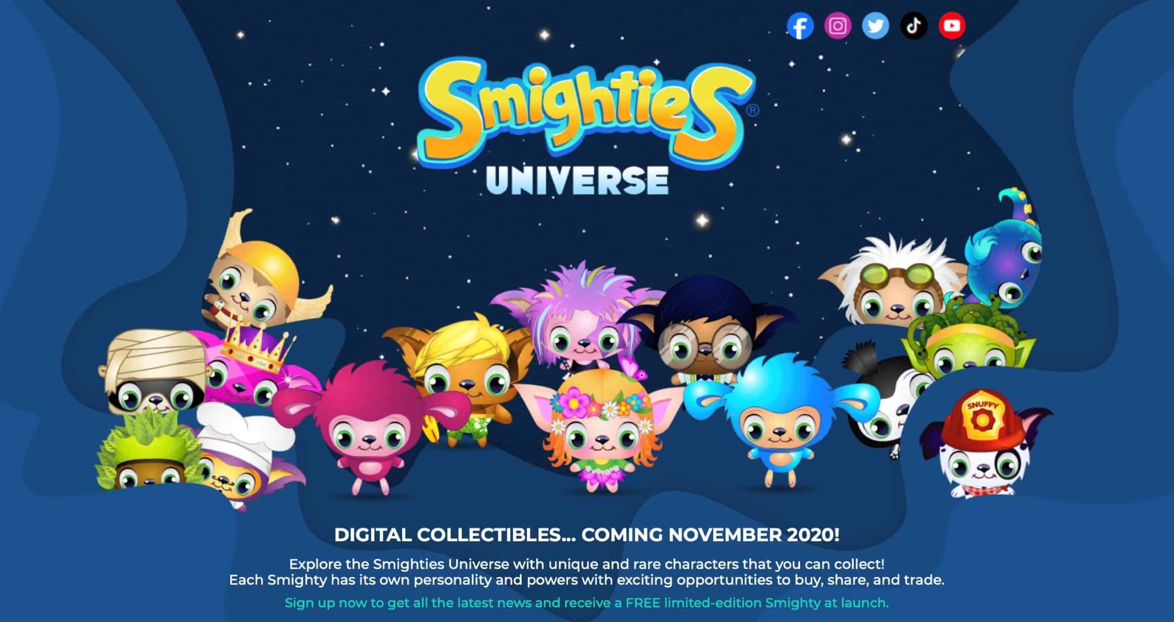 Smighties Universe Blockchain Game to Launch in November 2020