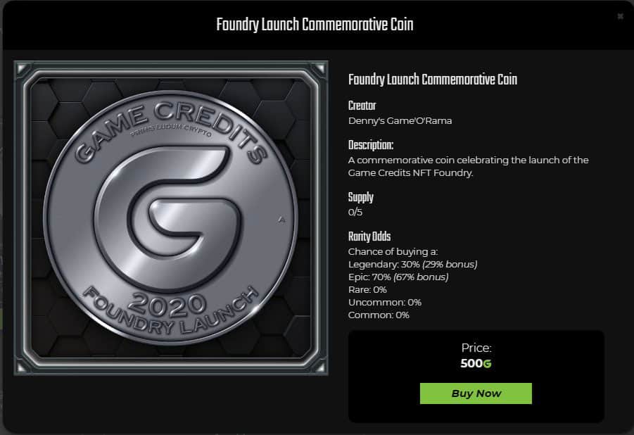 game credits foundry coin The e-sports focused platform, GAME CREDITS, announced the launch of GAME Foundry, an innovative tool that empowers developers and creatives with the creation of custom Non-Fungible Tokens (NFTs), also known as digital items.