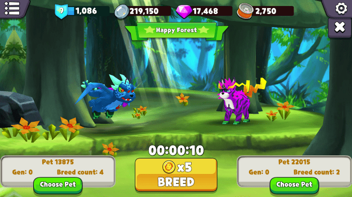 mydefipet breedingg Players in My Defi Pets - a virtual pet game based on a similar model to Axie Infinity - can now breed their pets to create new offspring. The game has a variety of species with different features, genes, and qualities and players can create various forms of combinations to produce new pets.