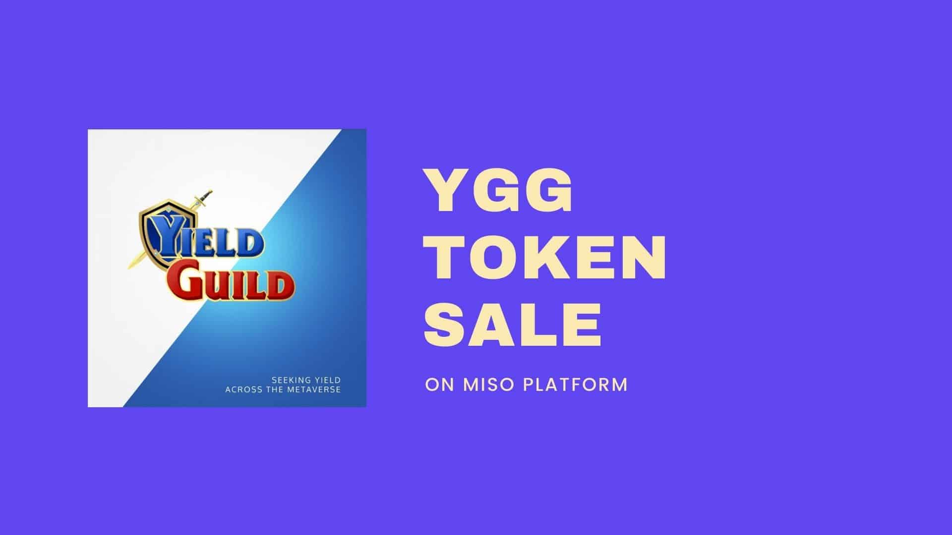 Yield Guild Games Token Sale
