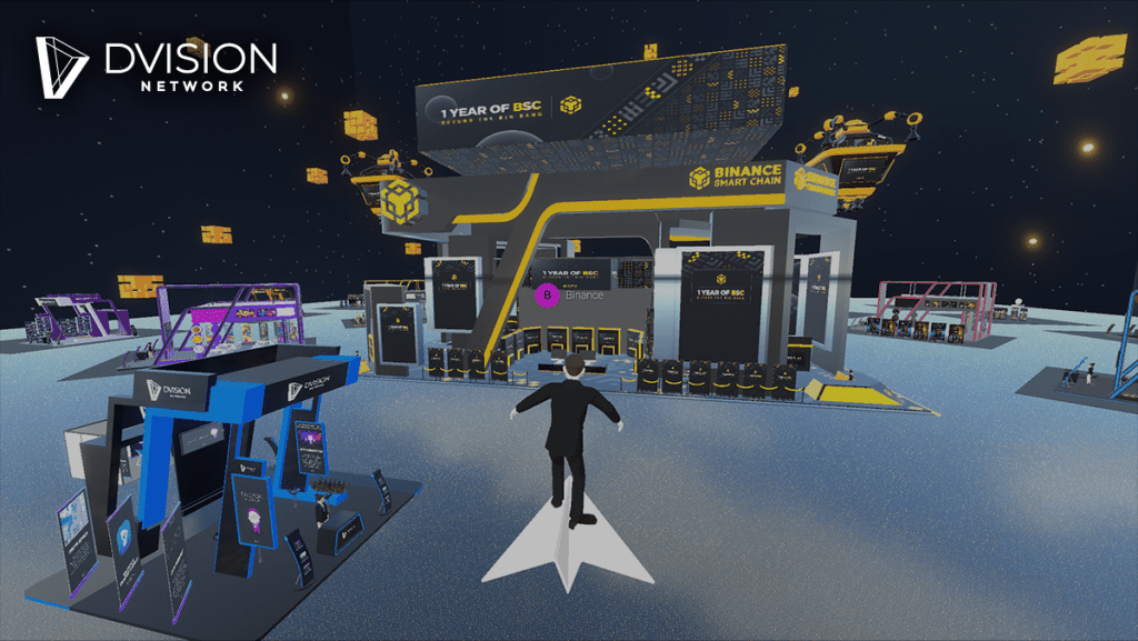 BSC Booth in dvision metaverse