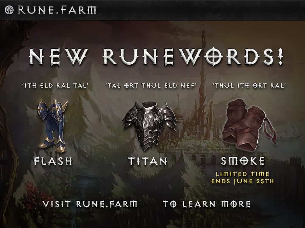 rune game items The first thing I found when I entered the website Rune.game, was the massive amount of info, which is quite nice (even more with the beloved Diablo fonts), so you don't have to scramble looking for guides to try to decode and find out what you have to do.