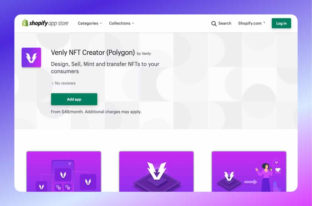 Shopify NFT Venly Venly, a blockchain, and wallet as a service provider continue the development of its services and now is able to provide NFT integration for Shopify stores with the click of a few buttons.
