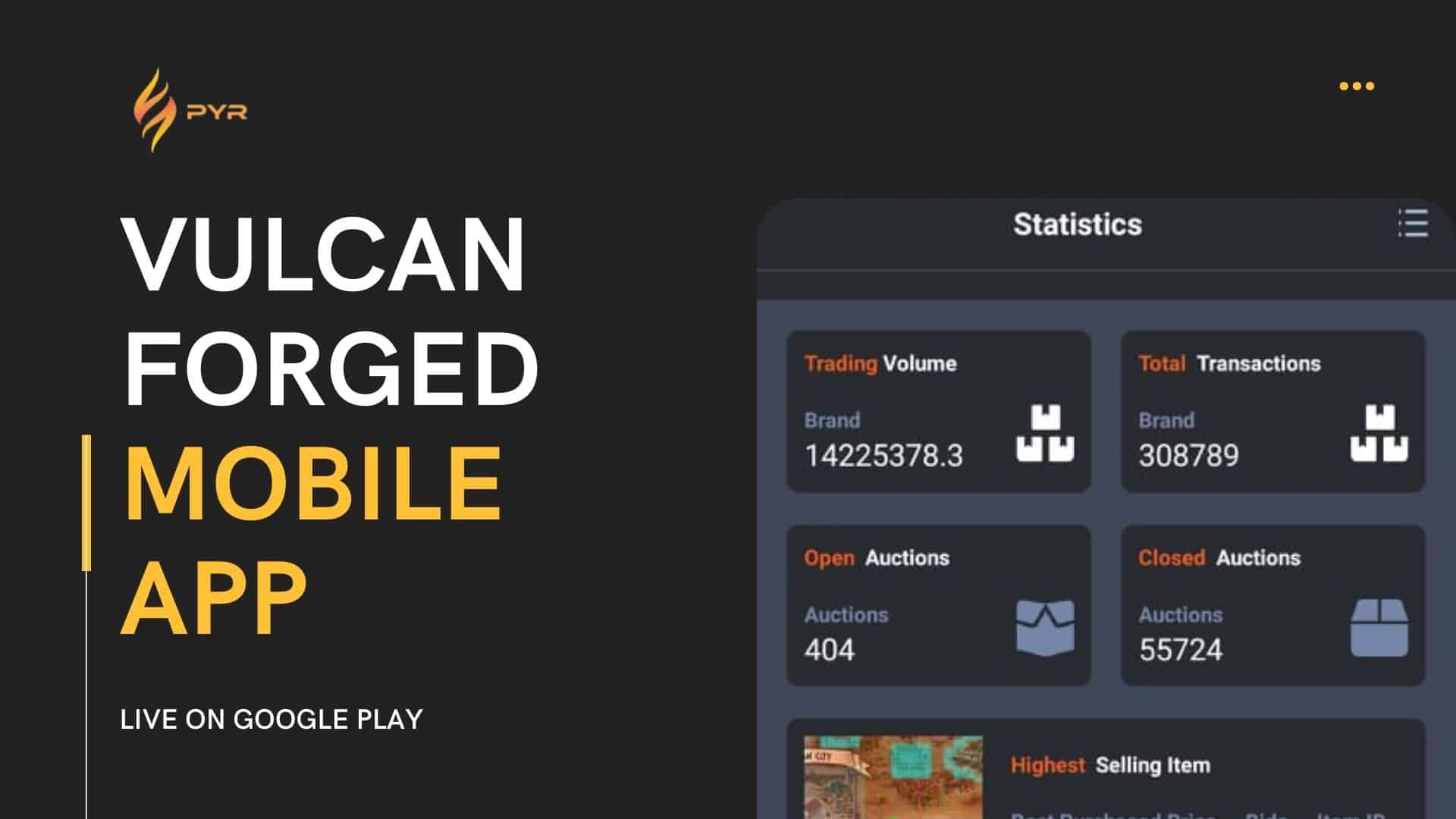 VULCAN FORGED MOBILE APP Following the momentous launch of their VulcanDex, a decentralized exchange for the blockchain gaming industry with cross chain support, the entire ecosystem of Vulcan Forged is thriving. The community is growing and getting stronger with each passing day thanks to the collective success of their official marketplace and games like VulcanVerse, Berserk, Forge Arena and Vulcan Chess. That is the reason why they have attracted the undying support of their daily users across different games as well as gained the trust of their partners like Yield Guild Games who have invested on Vulcan Verse land plots and offered scholarships to their members through The Cedalion program. 