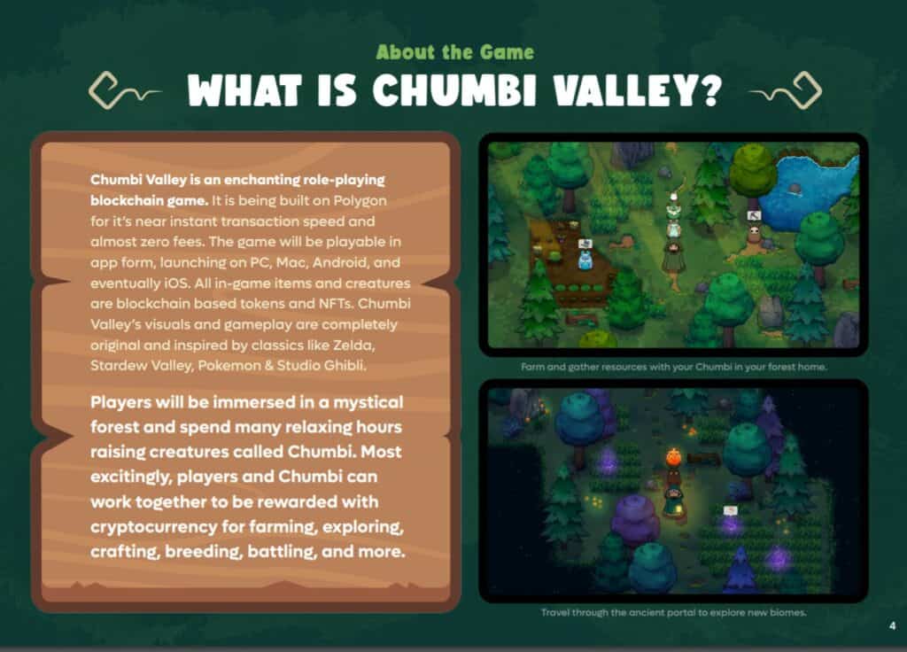 chumbi valley screenshot from litepaper A Heap of Nostalgia with a Dash of Blockchain Goodness 