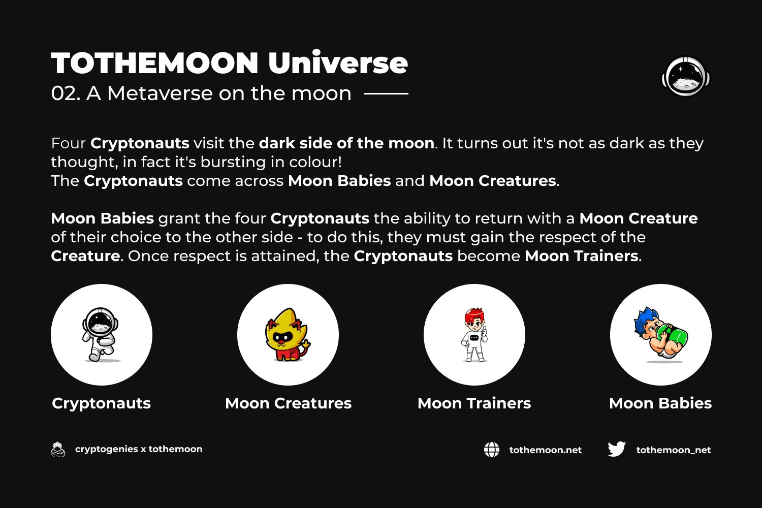 TOTHEMOON UNIVERSE Explained in Infographics 
