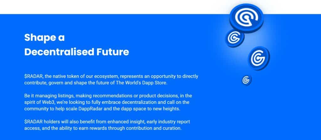 dappradar radar token DappRadar expands and help shaping the decentralized future.