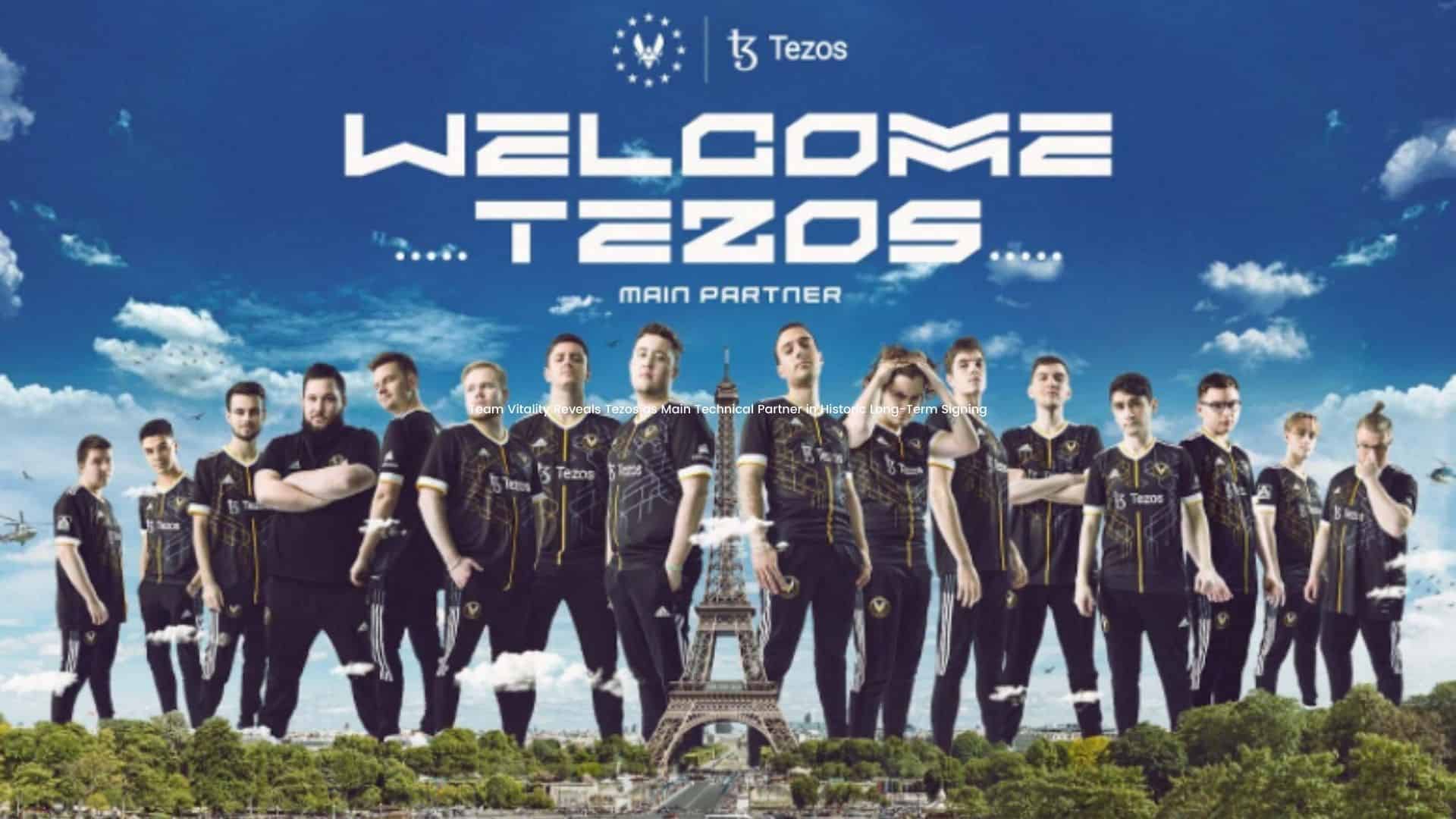 Team Vitality Reveals Tezos as Main Technical Partner in Historic Long Term Signing Paris, 06 January 2022: Team Vitality and Tezos, the world’s most advanced blockchain, are pleased to reveal a landmark technical partnership that will revolutionize the Team Vitality fan experience. Through the biggest partnership in Team Vitality history, the brands will unite to give the organization’s community world-first ways to engage with its star players, made possible by the pioneering and energy efficient open-source Tezos blockchain. 