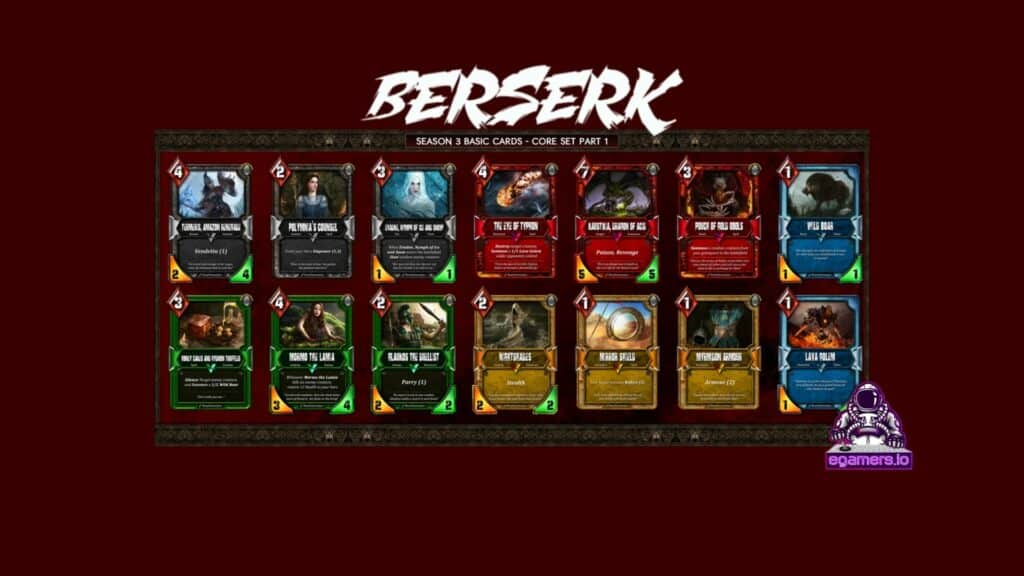 Berserk Collectible Card Game On Full Pace