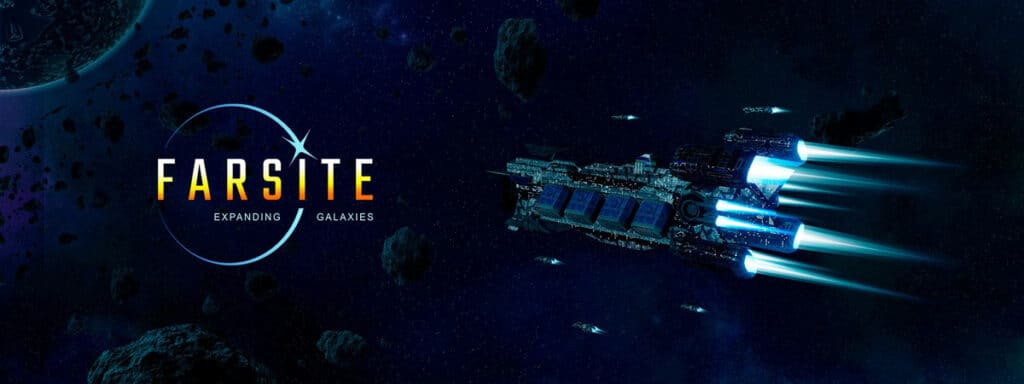 Farsite P2E Game Illustration featuring a space ship. Image Source: Farsite Facebook Page.