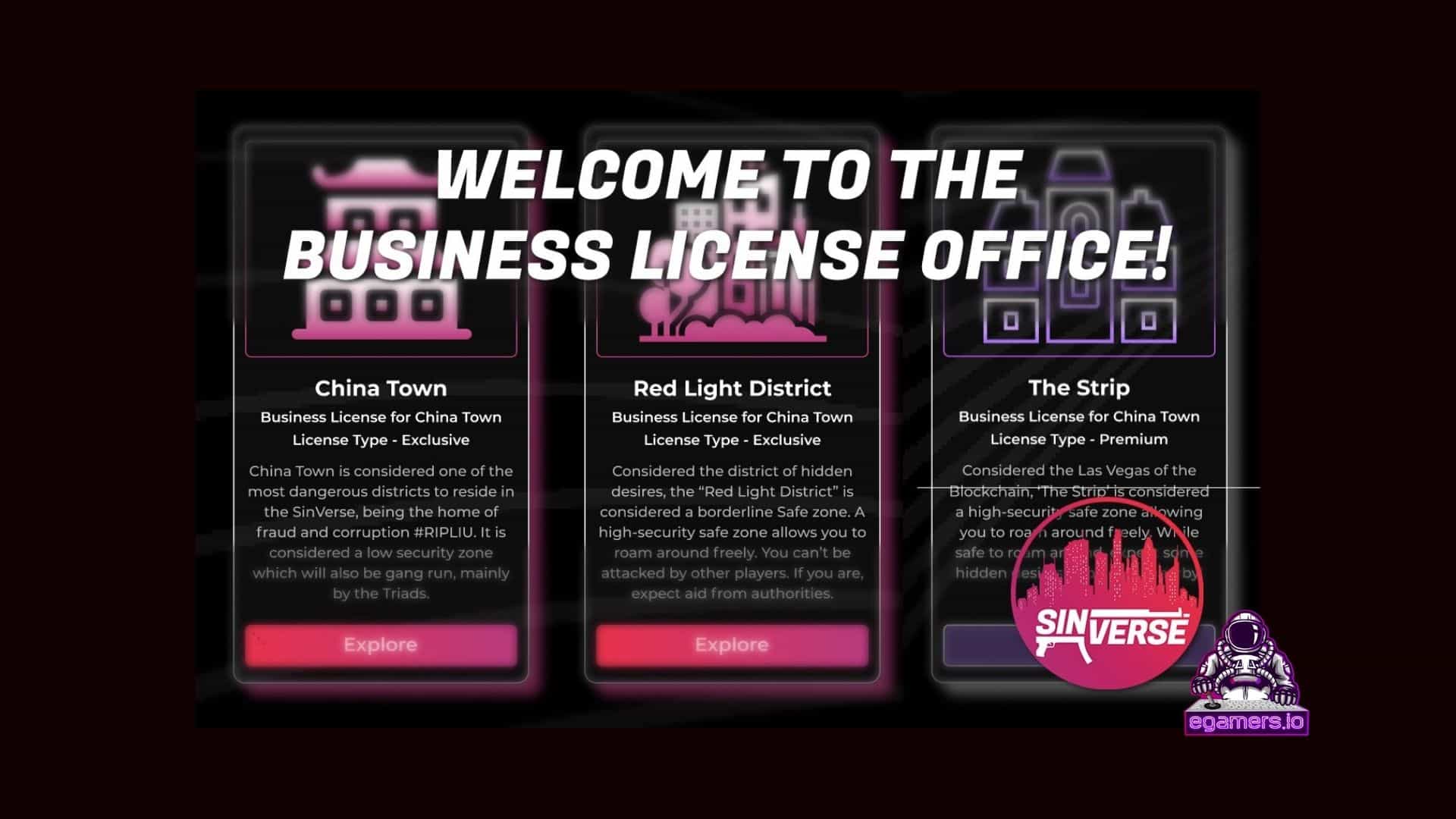SinVerse To Host A Business License Sale