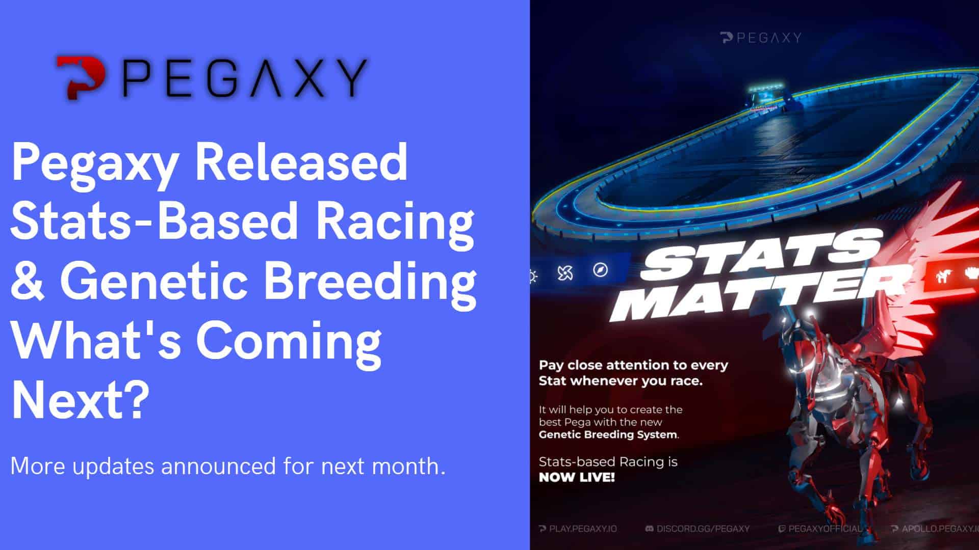 Pegaxy Stats-racing update