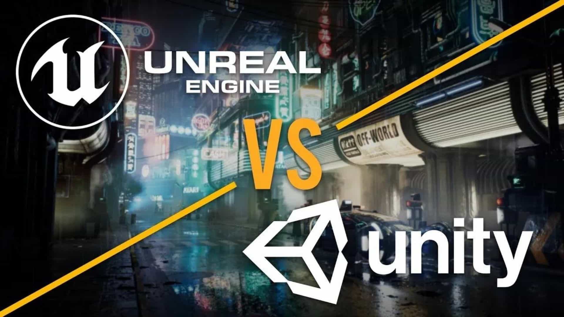 What are the main differences between Unity and Unreal-Engine 5?