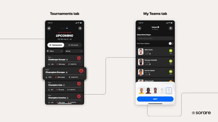 image 5 10 As the complete version of the Sorare iOS app is available on the App Store, the new app will now let the players the following actions.